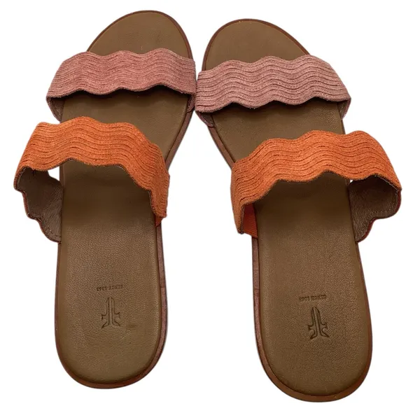 Frye Mira Wave suede slides Orange Terracotta Size 7.5 - Image 7