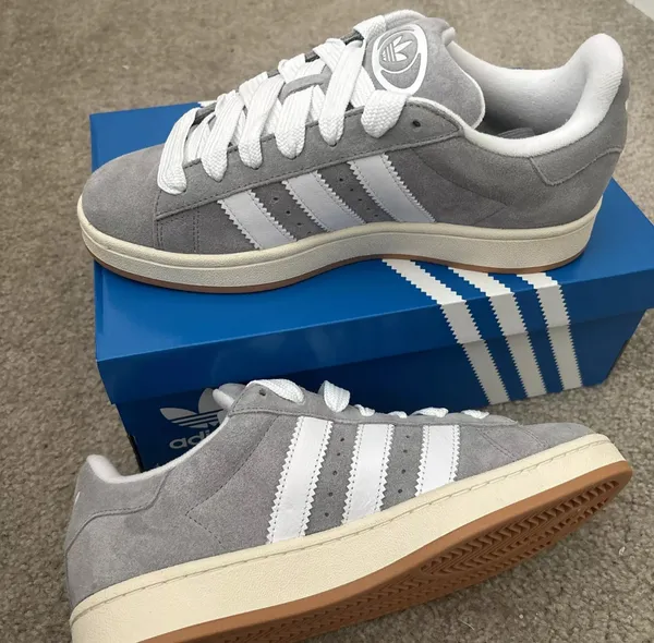 Women's size 9.5/Men's size 8.5 (UK 8) Adidas Campus 00s grey white gum - Image 2