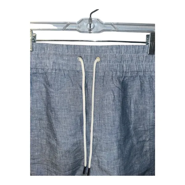 Athleta Cabo Blue Linen Shorts,‎ Size 24 - Image 4