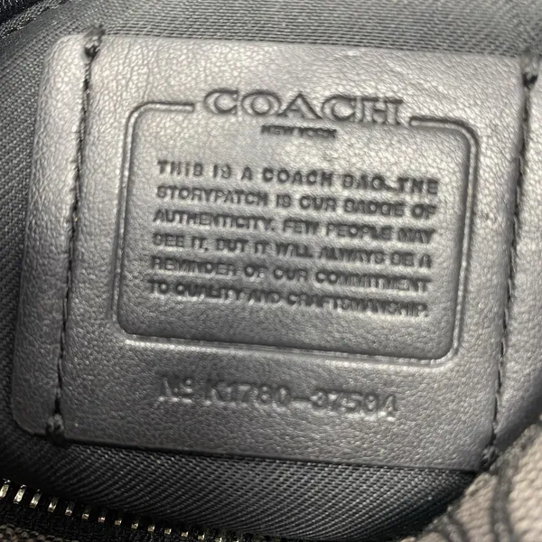 Coach Signature Chelsea Jacquard Crossbody Bag Purse 37584 Black - Image 12