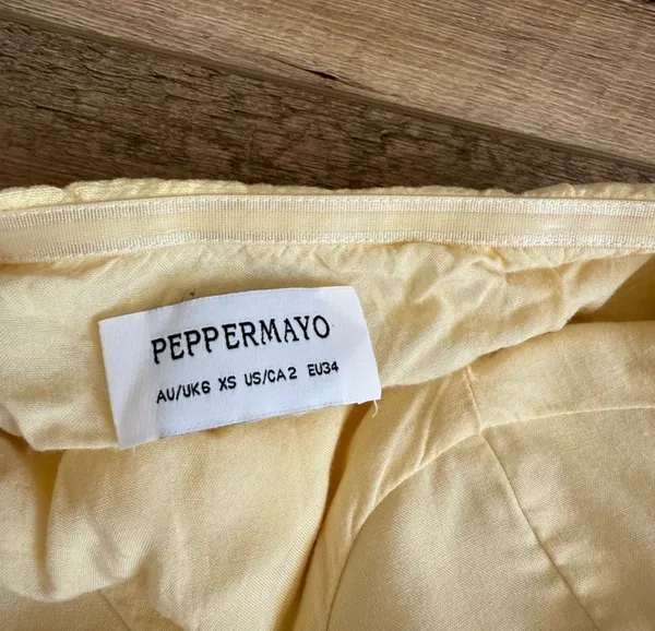 Peppermayo Mini Dress Yellow - Image 4