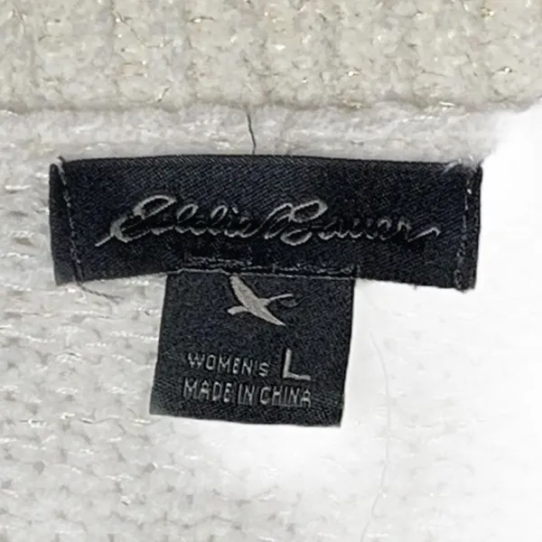 NWOT Eddie Bauer Womens Sweater Size Large Cream‎ - Image 2