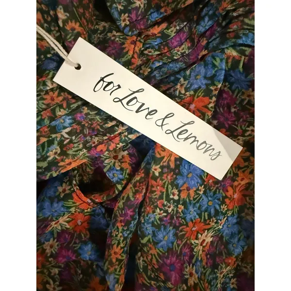 NWT For Love and Lemons BrittanyMidi Ditsy Floral Midi Dress Sz Small‎ $265 - Image 6