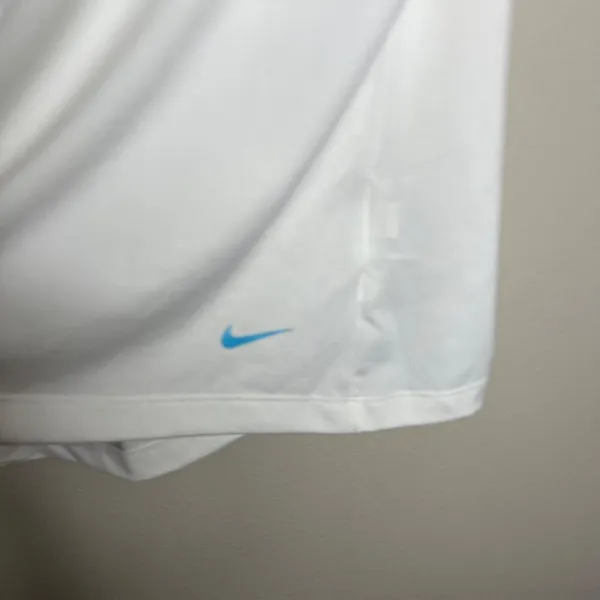 Nike Golf Tour Performance Women's Polo Shirt Dri-Fit Medium White &‎ Blue - Image 5