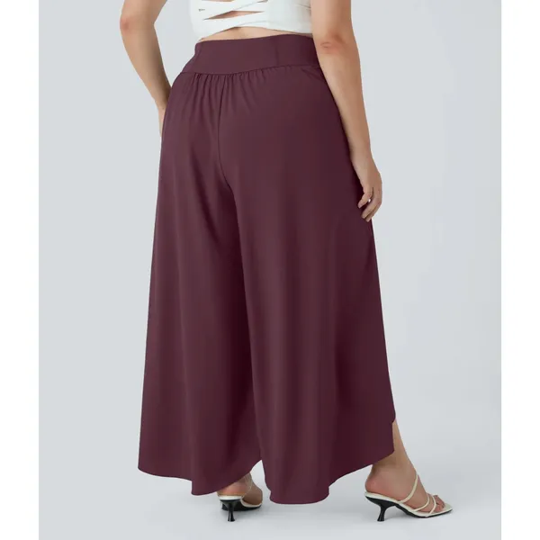 NWT Halara Breezeful Palazzo Flowy Wide Leg Casual‎ Pants in Amaranth Purple - Image 9