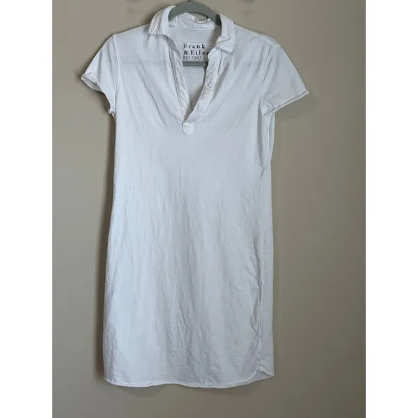 Frank & Eileen Polo Shirt Lauren‎ Dress Womens XS White Collared - Image 2