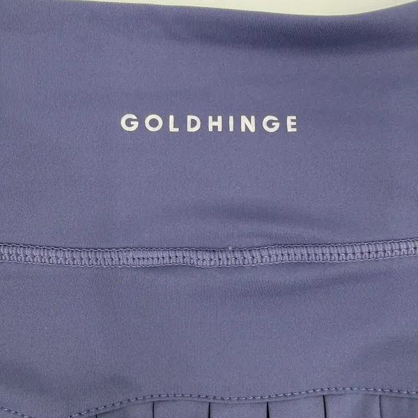 Gold Hinge Athletic Pleated Skort Blue Purple Tennis Golf Pickleball Skirt S - Image 5