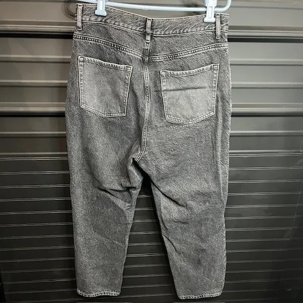 PacSun Women's‎ High Rise Straight Leg Jeans Size 30 Gray Wash Block Denim - Image 2