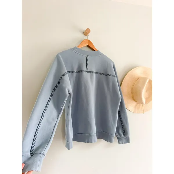 UGG | Classic Crewneck Whipstitch Sweatshirt in Blue | Sz M - Image 9