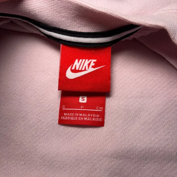 Nike Sportswear Essentials Light Pink Cropped Sweatshirt Crewneck Womens Small - Image 2