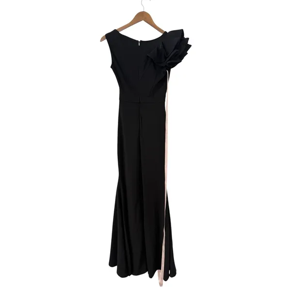Lulus Lucette Black Sleeveless Ruffled Mermaid Maxi Dress size XS NWOT - Image 4