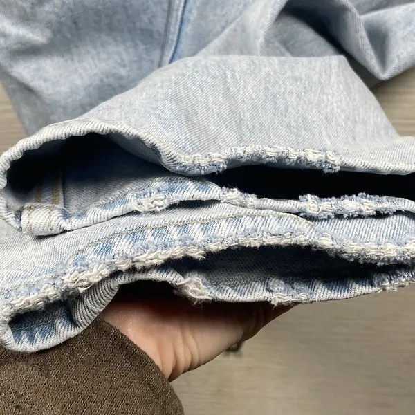 Abercrombie & Fitch Jeans Womens 18R 42x30 90’s Straight Low Rise Light Denim - Image 4
