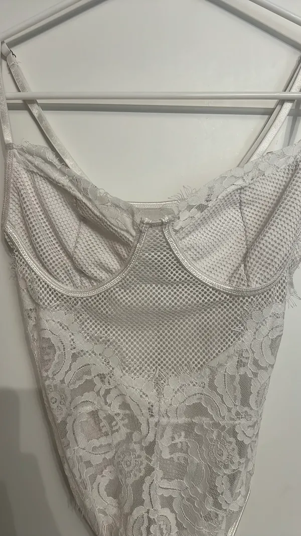 Amazon White Lace Bodysuit - Image 2