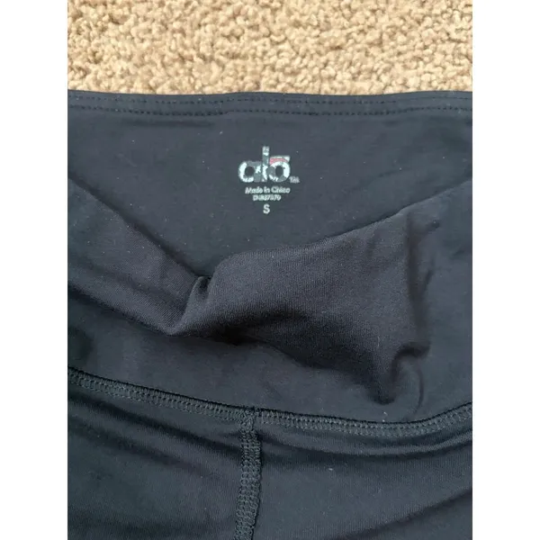 Alo Yoga Black Capri Leggings Mesh Panel Womens Size Small Athletic - Image 2