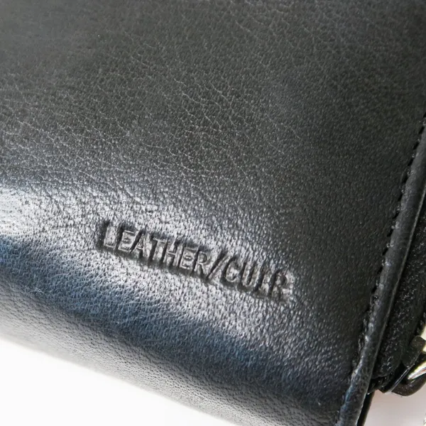 Vintage 90s Black Leather Wallet - Image 8