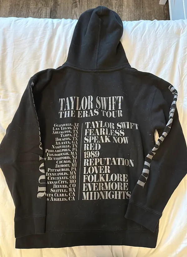 Taylor Swift Eras Tour Black Sweatshirt - Image 2