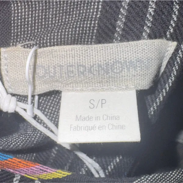 NWT Outerknown‎ Cielo Dress Open Back Women's Small Organic Cotton Tiered Beach - Image 10