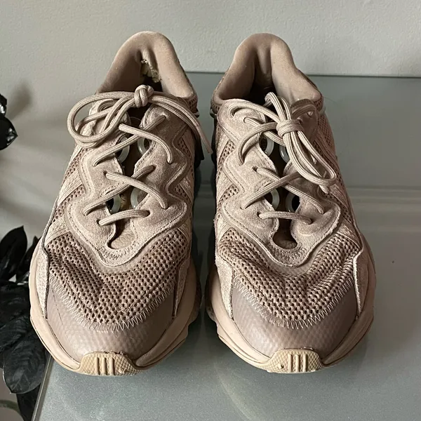 adidas Ozweego Chalky Brown Low Top Lace-Up Mesh Sneakers Rubber Sole GW9135 - Image 2