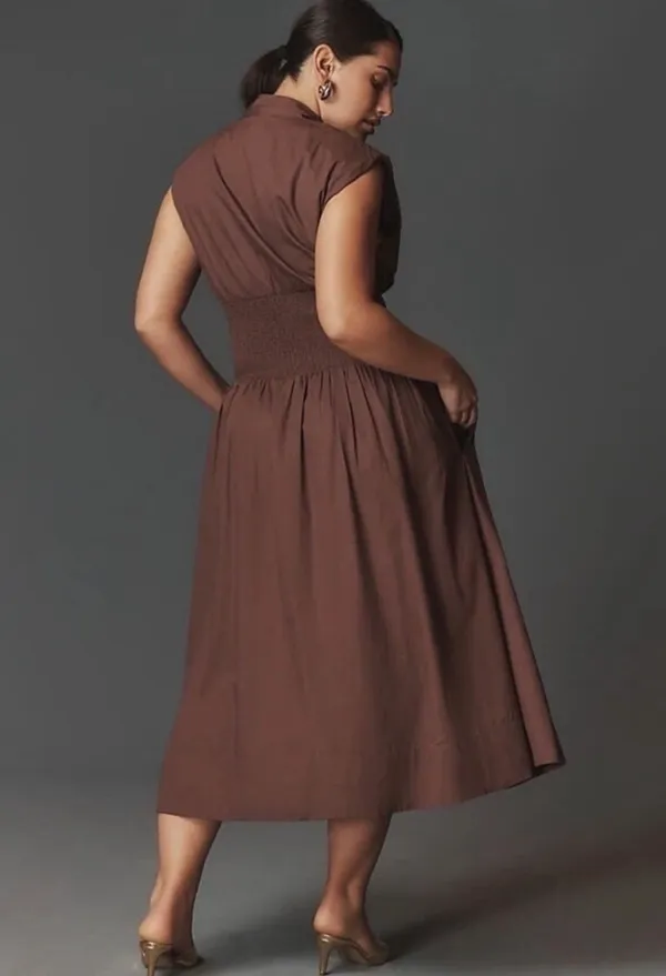 Anthropologie Tommie Zip Front Midi Dress - Image 2