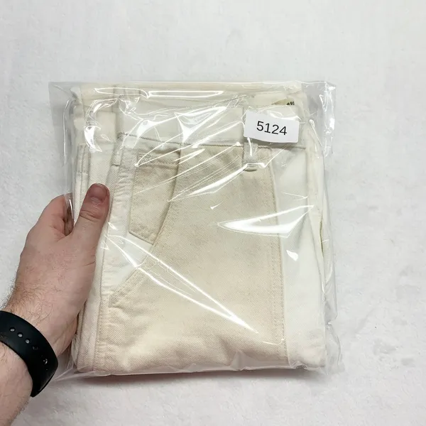Madewell‎ Perfect Vintage Straight Carpenter Jeans Women 26 White Colorblock - Image 15