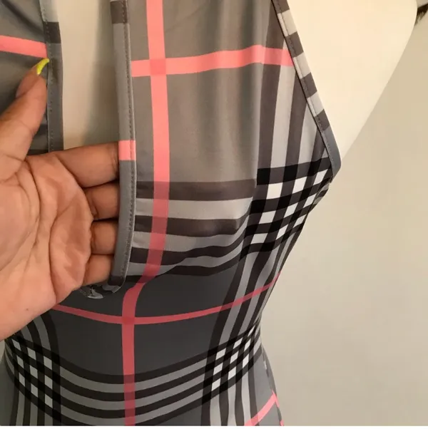 Size small plaid body con dress - Image 5