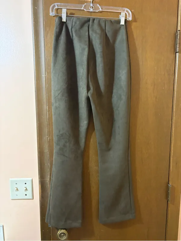 Tuckernuck Deep Olive Vegan Suede Ashford Pants - Image 4