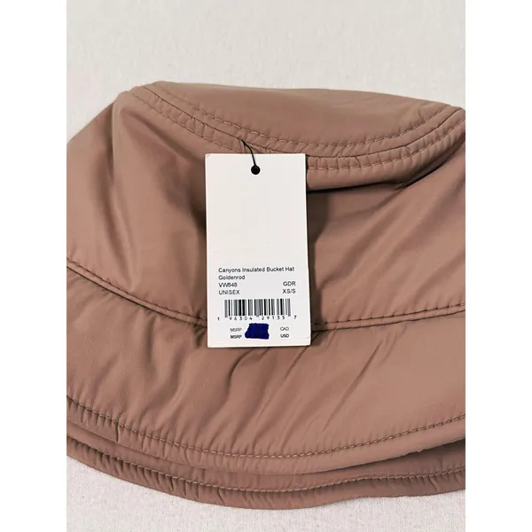 NWT Vuori Canyons Insulated Bucket Hat Unisex XS/S Tan Outdoor Hiking Travel - Image 6