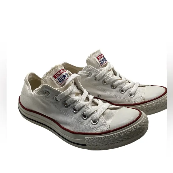 Converse All Star retro low tops white Size 7 W. Size 5 men - Image 9