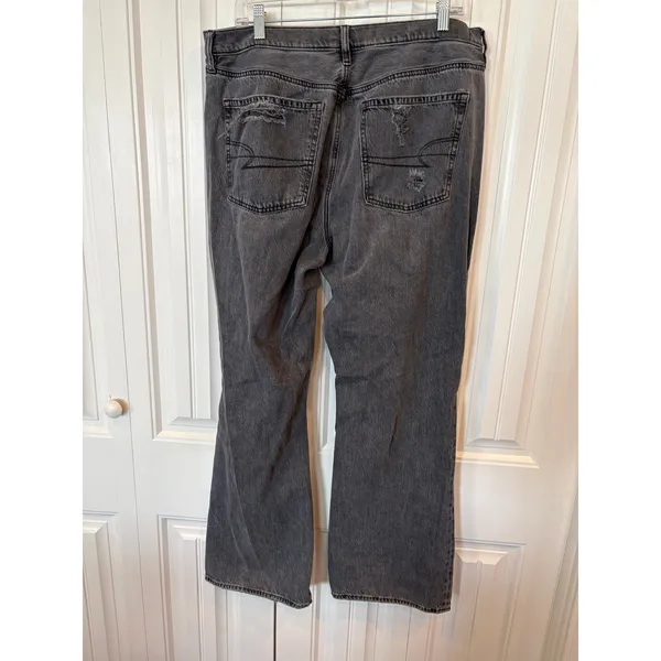 American Eagle Black 90's Bootcut Jeans Size 16 - Image 2