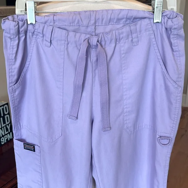 Lavender Cargo Scrubs Purple - Image 2