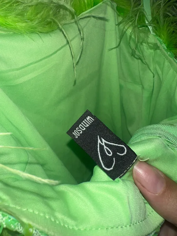 Windsor Green Mini Dress sequin  - Image 3