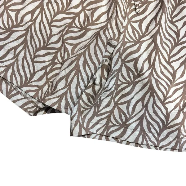 SOHO Apparel Womens Shorts 2X NWT Pockets Brown Cream Tropical Summer Beachy - Image 4