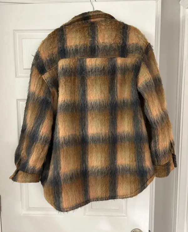 American Eagle Brushed Plaid Shacket - Image 4