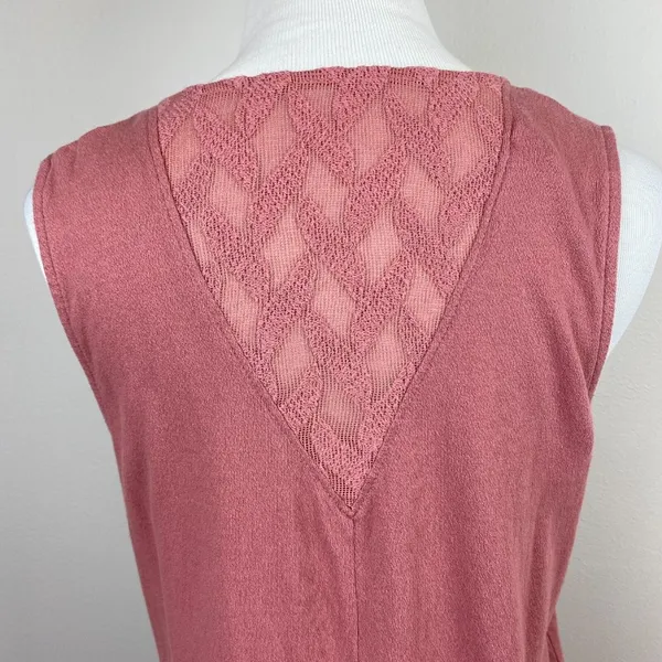 Roxy Wrap Dress‎ 8 Pink Mauve Mini Sleeveless V-Neck Tie Rhythm Luck Lightweight - Image 6