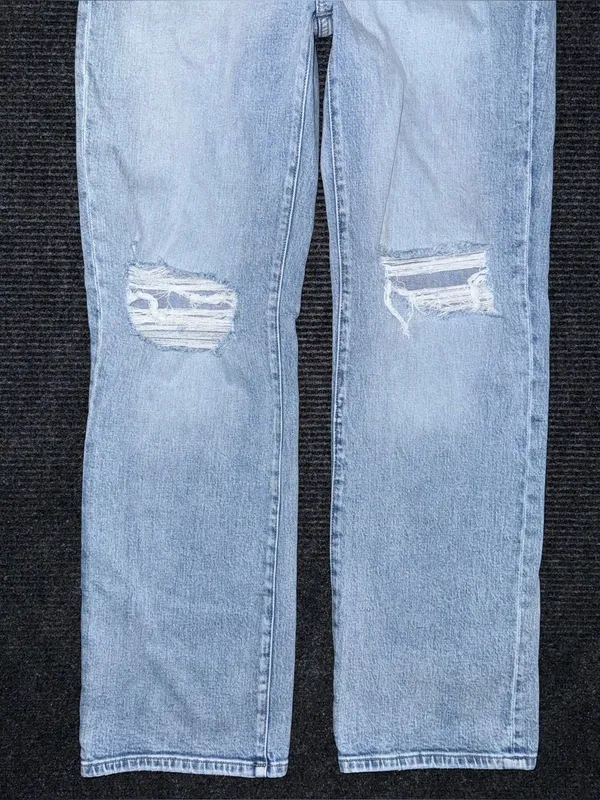 Buckle BKE Taylor Low Slung Baggy Wide Leg Stretch Jean Light Wash 26x32 AXB258R - Image 4