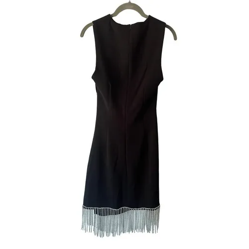 NEW Elliatt‎ Sleeveless Lace Stretch Crepe Diamante Fringe Mini Dress Size Small - Image 8
