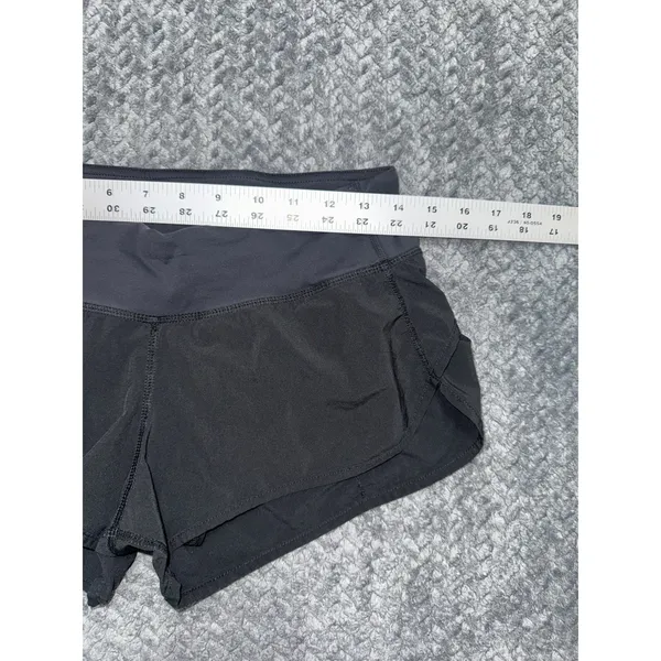 LULULEMON Women's Speed Up Shorts Way stretch Black Size 4 - Image 5