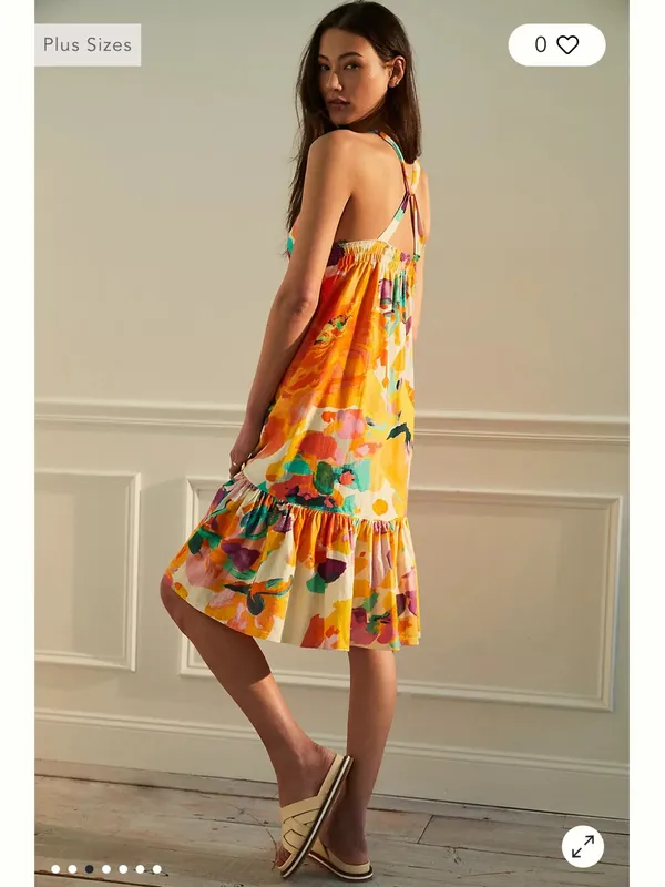 Daily Practice by Anthropologie Frida Floral BOHO Dress Size Med. MSRP $118 - Image 3