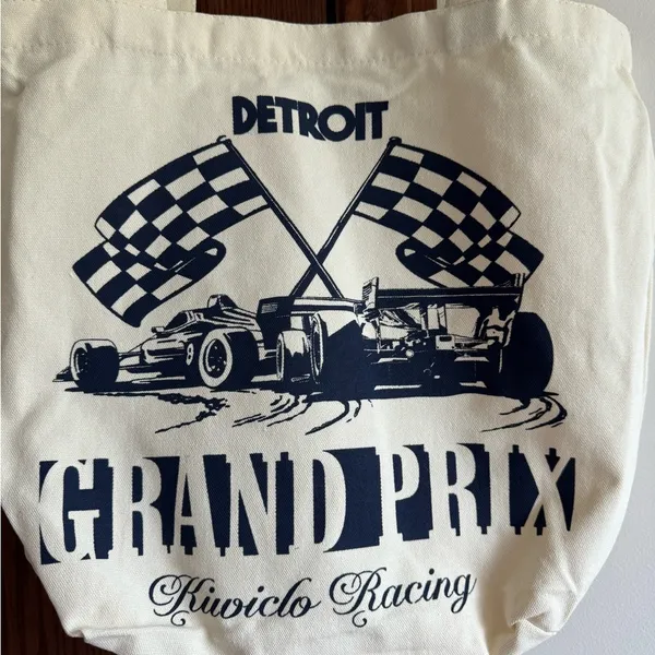 New Canvas Tote Detroit Grand Prix 2024 Kiwiclo Racing Unisex - Image 5