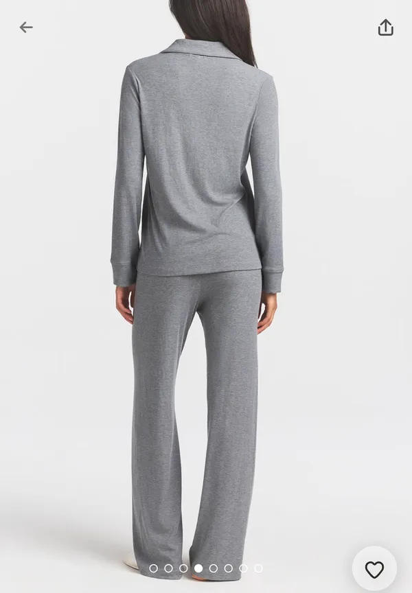 Skims Heather Grey Soft Lounge Sleep Set - Image 3