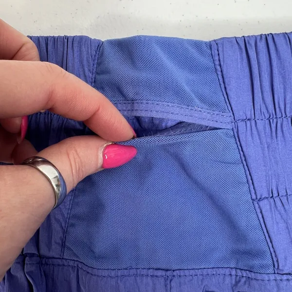 Free People Size L FP Movement The Way Home Shorts High Waist Lined Purple Logo‎ - Image 8