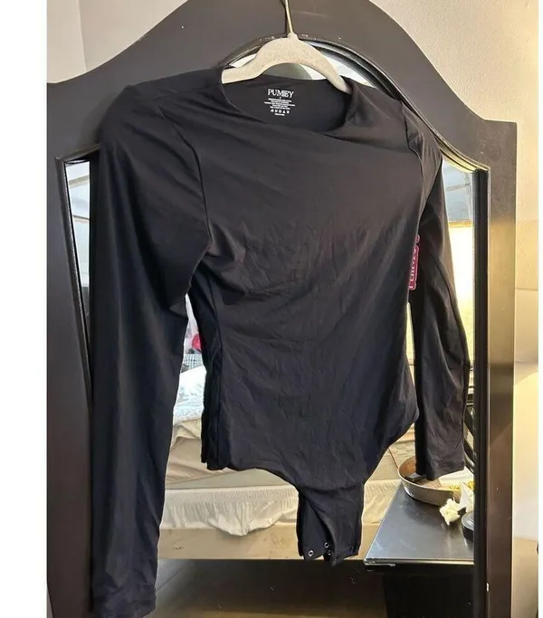 NEW PUMIEY Crew Neck long Sleeve Bodysuit S - Image 5