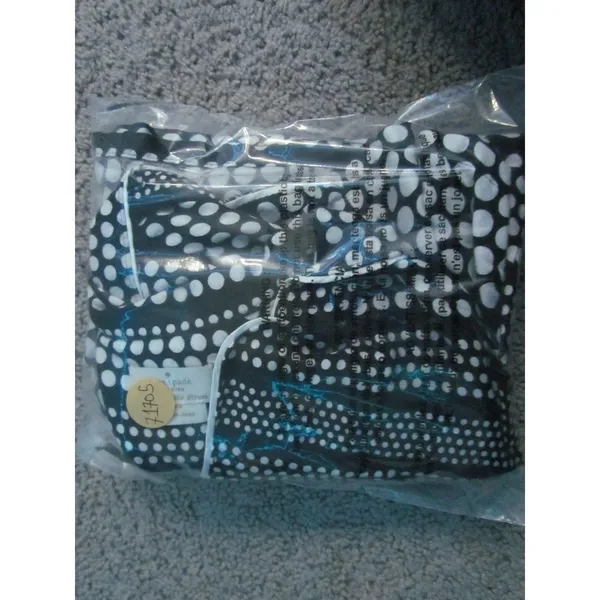 Kate Spade Pajama Top Size M Black Polka Dot Button Down Sleepwear‎ Loungewear - Image 9