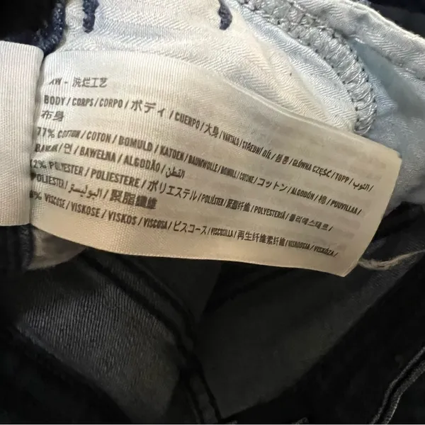 Hollister High Rise Flare Raw Hem Denim Jeans‎ - Image 12