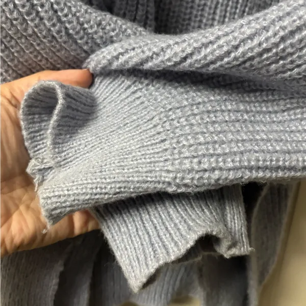 Women half zip chunky knit sweater #17 - Image 3