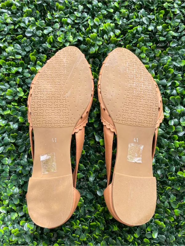 Spring Step Women's Woven Pointed-Toe Flats in Tan - Image 7