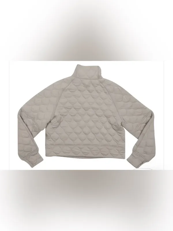 lululemon athletica Quilted Scuba Half-Zip Pullover - Light Taupe - Image 3