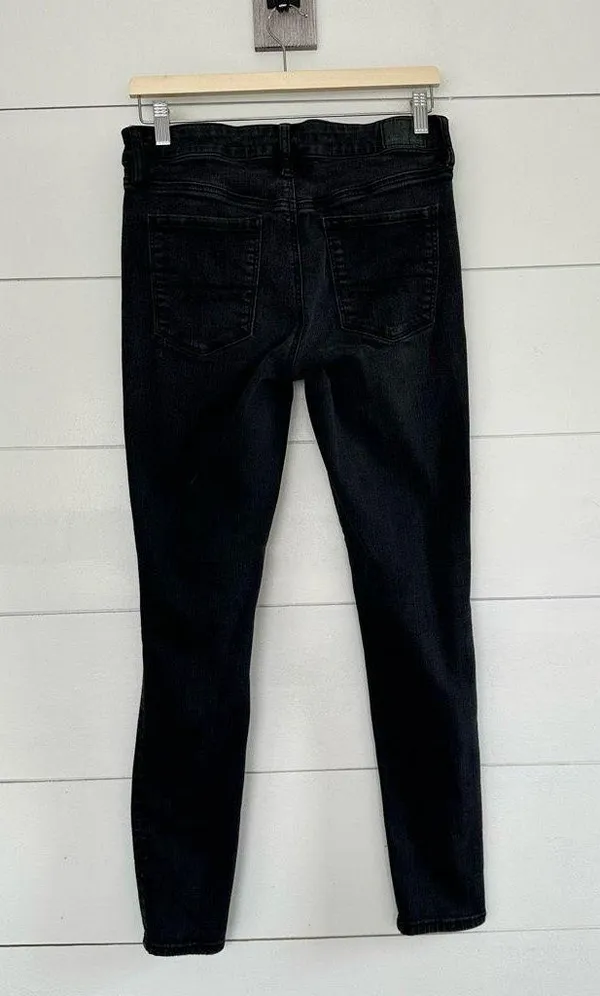 American Eagle Women’s Black 10 Regular Jeggings Jeans - Image 2