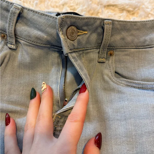 Refuge Light Blue Denim Mini Skirt - Image 3