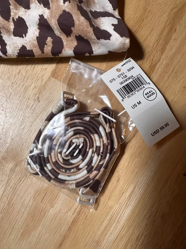 Aerie One Piece Full Coverage Swimsuit Animal Print Medium BNWTS $59.96 - Image 8